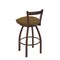 Holland Bar Stool Co 25" Low Back Swivel Counter Stool, Bronze Finish, Canter Saddle Seat 82125BZ012 - alternate 3